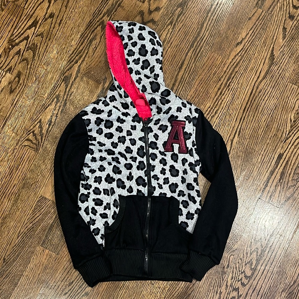 Little Girls Love To Be Spoiled Initial A Zip Up Sweater